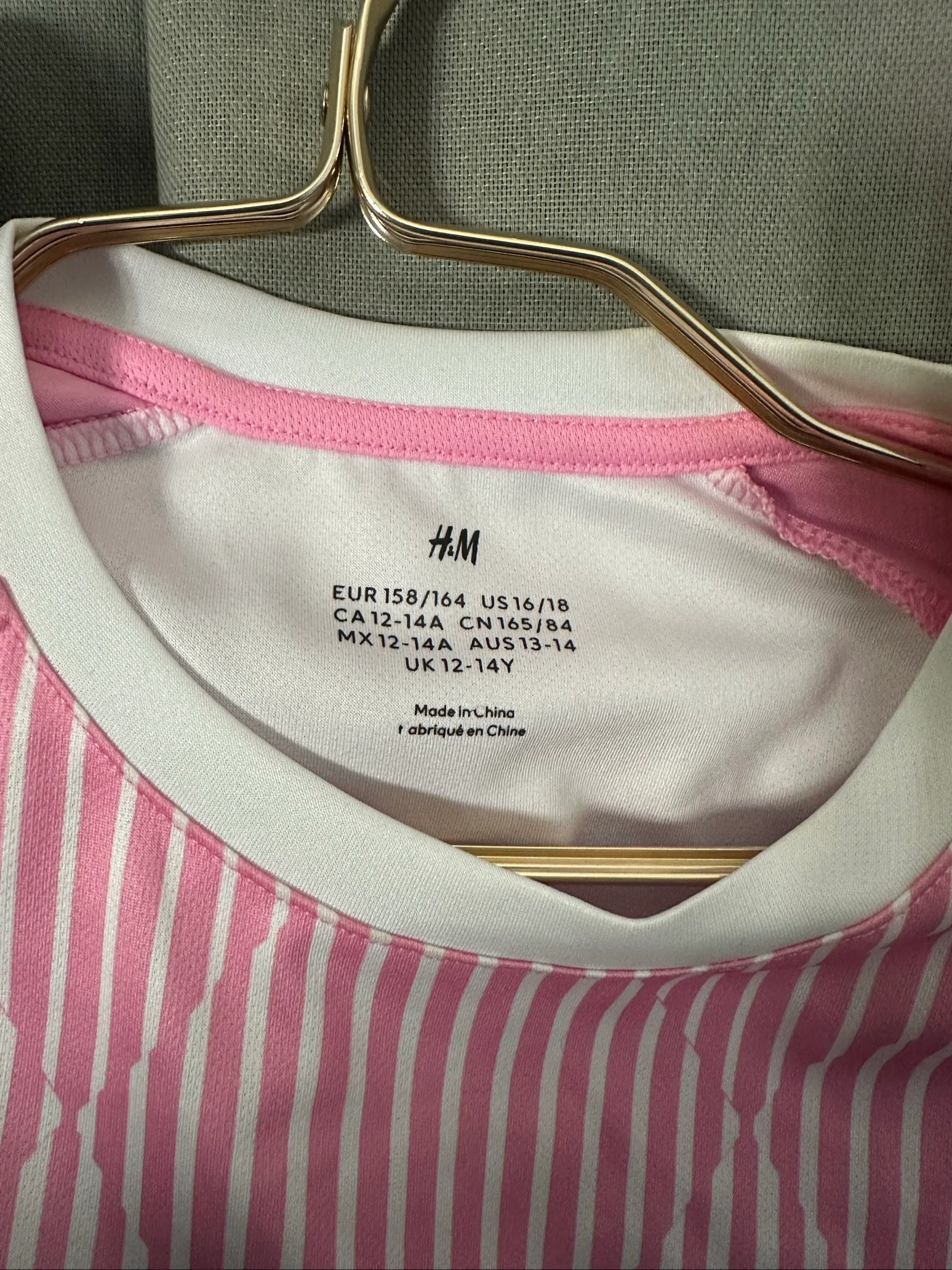 Camiseta de fútbol infantil H&M rosa “Championship” n°10 – photo 3